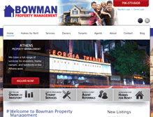 Tablet Screenshot of bowmanpropertymanagement.com